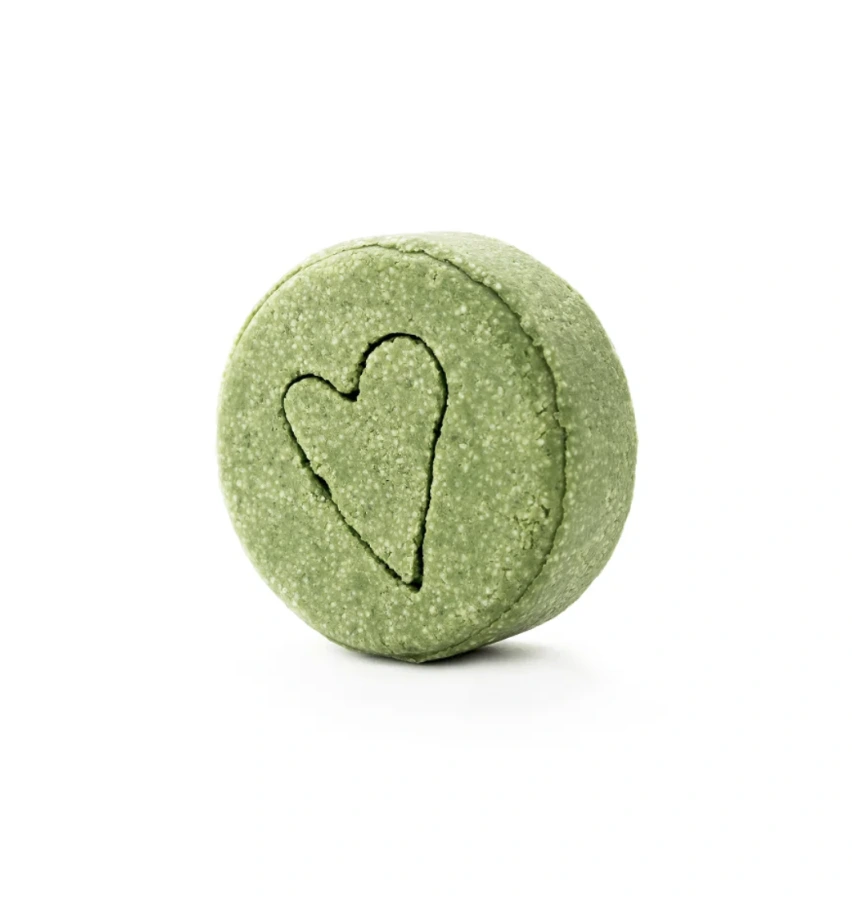 Tuhý šampón na citlivú pokožku hlavy – mäta a aloe vera 60 g – Mydlove