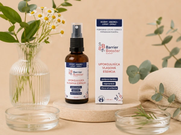 Upokojujúca vlasová esencia na citlivú pokožku hlavy 50 ml – Kvitok BB