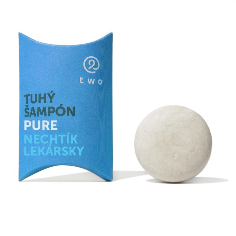 two - Tuhý šampón Pure na citlivú pokožku hlavy 85g