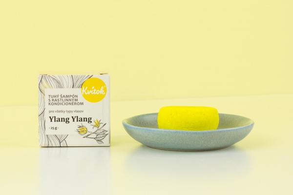 Kvitok - Tuhý šampón s kondicionérom – Ylang Ylang - 25g