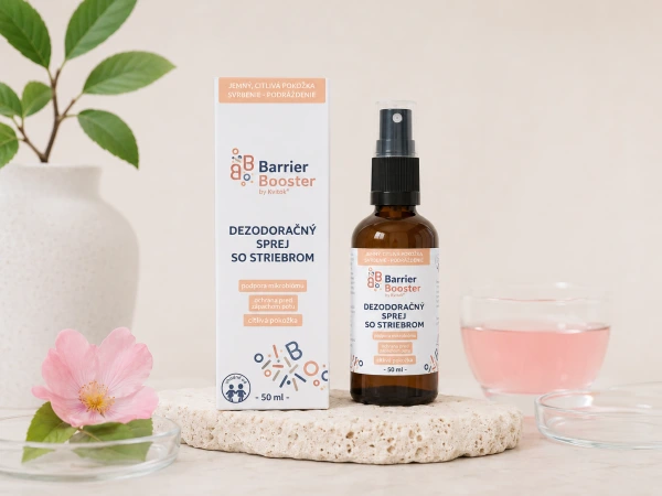 Prírodný dezodoračný sprej so striebrom pre citlivú pokožku 50 ml – Kvitok BB