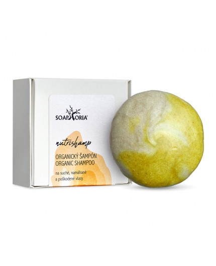 Soaphoria - NUTRISHAMP - TUHÝ ŠAMPÓN NA SUCHÉ, NAMÁHANÉ A POŠKODENÉ VLASY - 60g