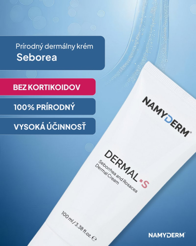 NAMYDERM - Dermal S – prírodný dermálny krém na seboreu, rosaceu a kuperózu – 50 ml