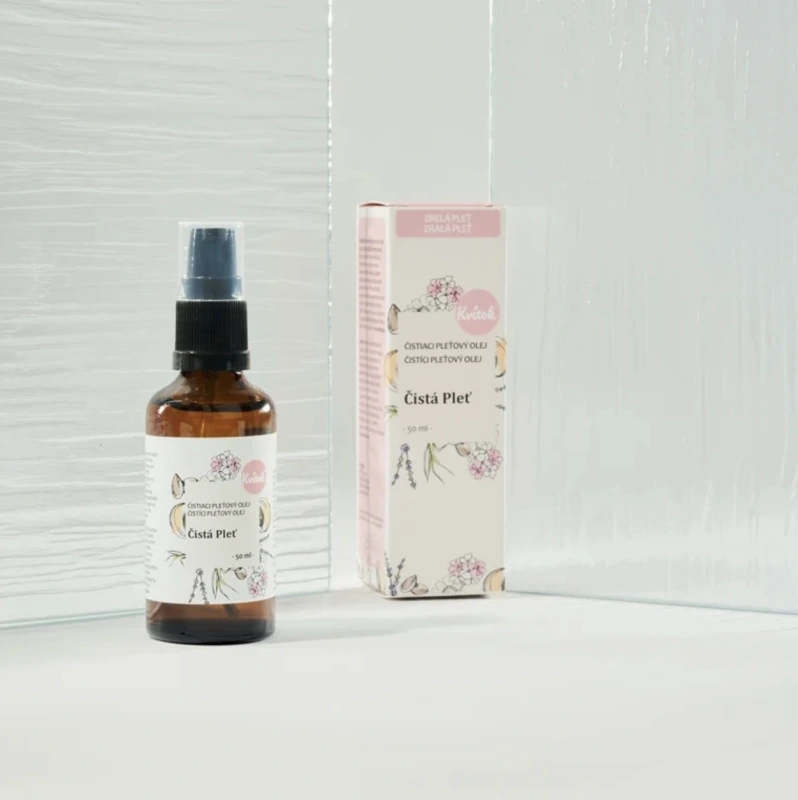 Čistiaci olej na zrelú pleť – čistenie a výživa 50 ml – Kvitok Čistá pleť