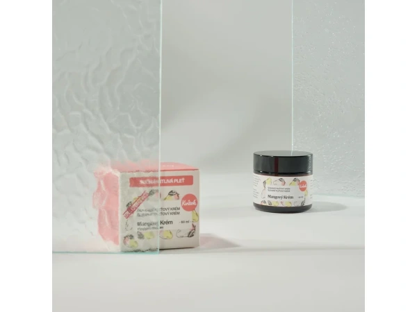 Krém na suchú a citlivú pleť – hydratácia pokožky 60 ml – Kvitok Mango 1