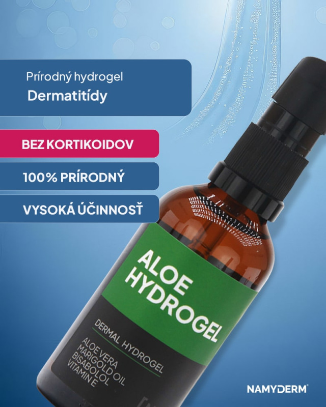NAMYDERM - Aloe Vera Hydrogel – prírodný hydratacný a upokojujúci gél - 50ml
