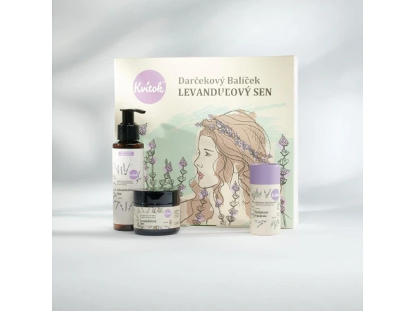 Darčekový set – starostlivosť o pokožku – Kvitok Levanduľový sen