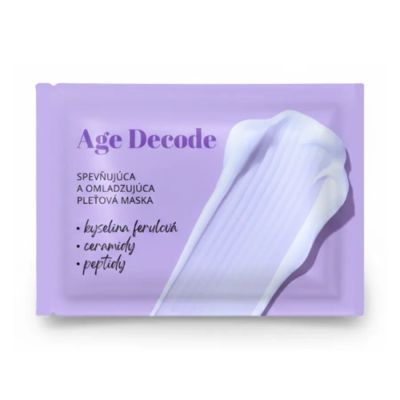 Soaphoria - AGE DECODE- SPEVŇUJÚCA A OMLADZUJÚCA PLEŤOVÁ MASKA PRE ZRELÚ - 10ml