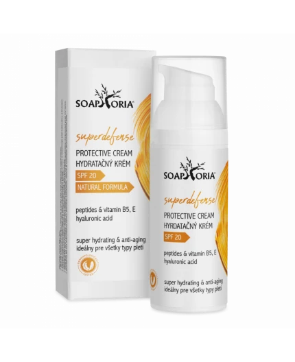 Soaphoria - SUPERDEFENSE+ OCHRANNÝ HYDRATAČNÝ KRÉM S SPF 20 NA VŠETKY TYPY PLETI- 50ml