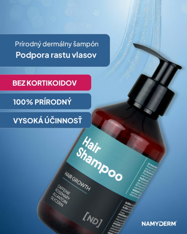 NAMYDERM - Prírodný šampón na podporu rastu vlasov – Hair Growth Shampoo - 250 ml