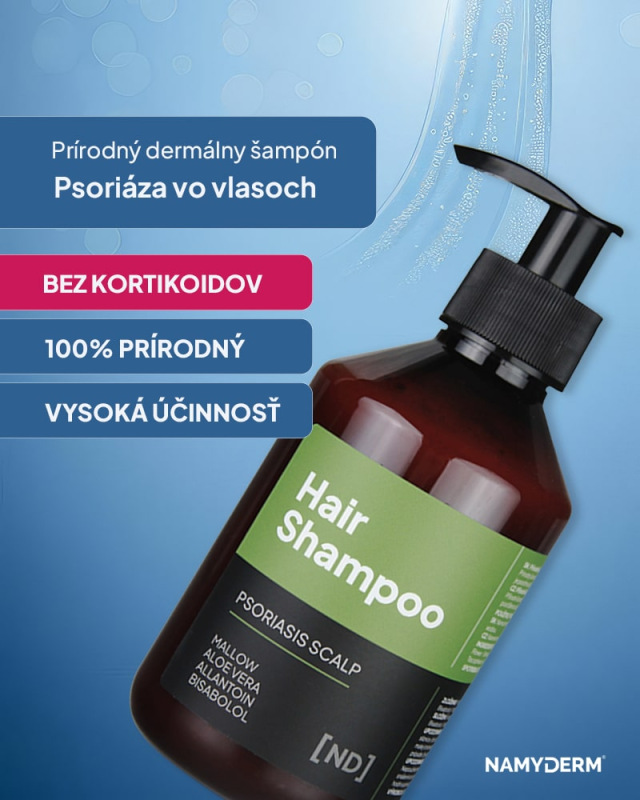 NAMYDERM - Prírodný šampón na psoriázu vo vlasoch – Psoriasis Scalp - 250 ml