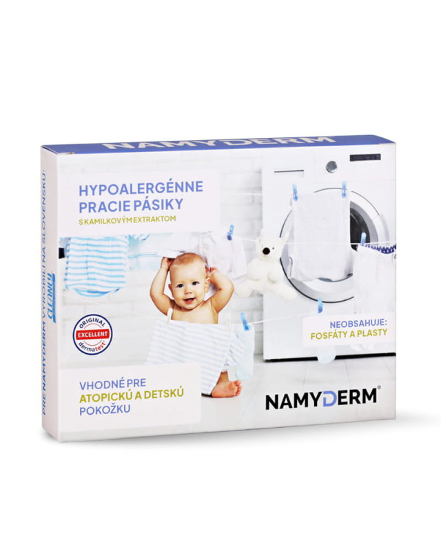 NAMYDERM - Hypoalergénne pracie pásiky s kamilkovým extraktom – 8ks/16ks/32ks